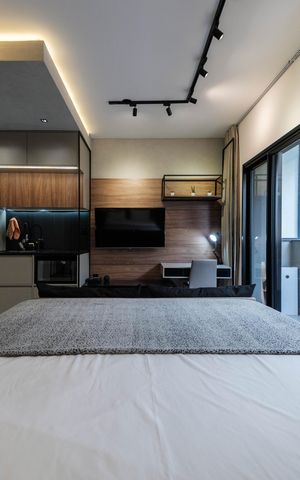 Studio à venda com 28m², 1 quarto e sem vagaSala/Quarto