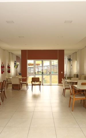 Apartamento à venda com 46m², 2 quartos e 1 vagaÁrea comum - Salão de festas