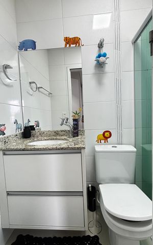 Apartamento para alugar com 196m², 2 quartos e 2 vagas Apartamento para alugar com 196m², 2 quartos e 2 vagasBanheiro da Suíte 2