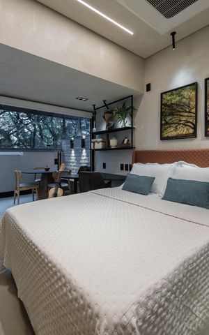 Studio à venda com 32m², 1 quarto e sem vaga Studio à venda com 32m², 1 quarto e sem vagaSala/Quarto
