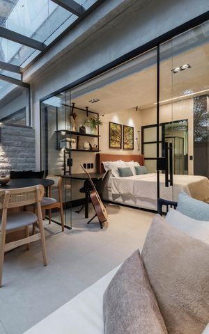 Studio à venda com 32m², 1 quarto e sem vaga Studio à venda com 32m², 1 quarto e sem vagaSala/Quarto