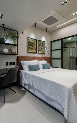 Studio à venda com 32m², 1 quarto e sem vaga Studio à venda com 32m², 1 quarto e sem vagaSala/Quarto
