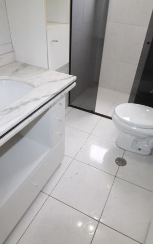 Apartamento para alugar com 120m², 2 quartos e 1 vagaBanheiro da Suíte
