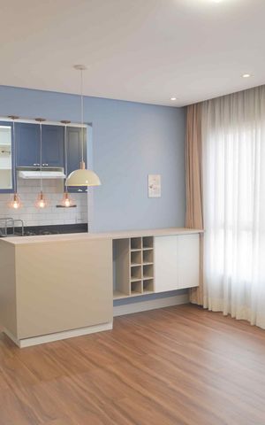 Apartamento para alugar com 58m², 2 quartos e 1 vaga Apartamento para alugar com 58m², 2 quartos e 1 vagaSala