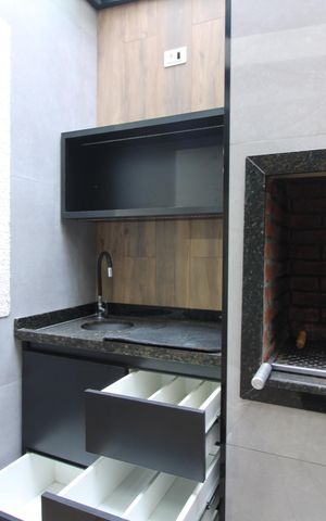 Casa para alugar com 100m², 2 quartos e 2 vagasárea de serviço / churrasqueira