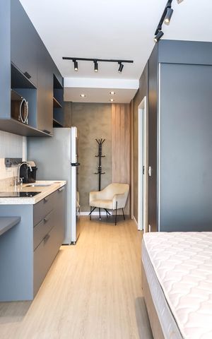 Studio para alugar com 24m², 1 quarto e sem vagaQuarto e Cozinha
