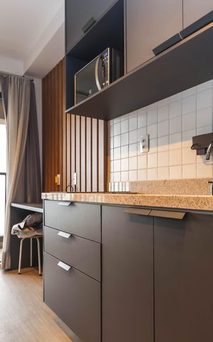 Studio para alugar com 24m², 1 quarto e sem vagaQuarto e Cozinha