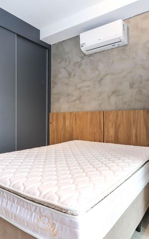Studio para alugar com 24m², 1 quarto e sem vagaQuarto e Cozinha