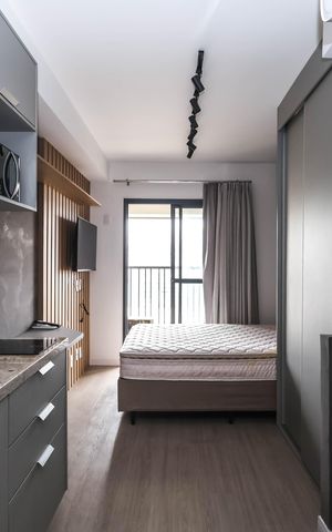 Studio para alugar com 19m², 1 quarto e sem vagaQuarto e Cozinha