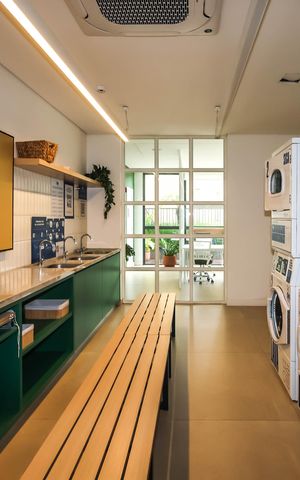 Studio para alugar com 19m², 1 quarto e sem vagaLavanderia
