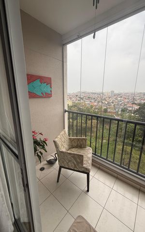 Apartamento à venda com 57m², 2 quartos e 1 vagaVaranda