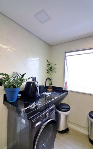 Apartamento à venda com 90m², 3 quartos e 2 vagasCozinha e Área de Serviço