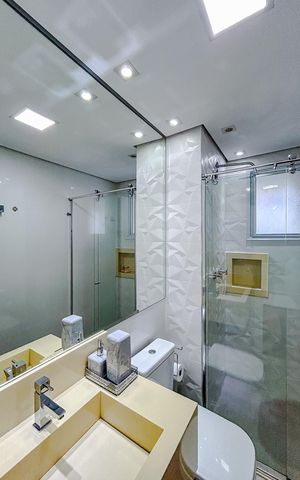 Apartamento para alugar com 127m², 3 quartos e 2 vagasBanheiro da Suíte 1