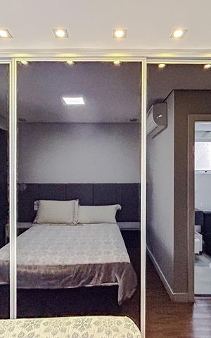 Apartamento para alugar com 127m², 3 quartos e 2 vagasQuarto 2 - Suíte
