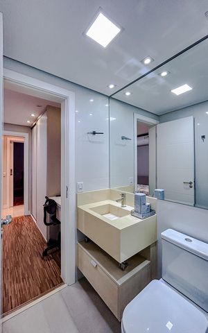 Apartamento para alugar com 127m², 3 quartos e 2 vagasBanheiro da Suíte 1