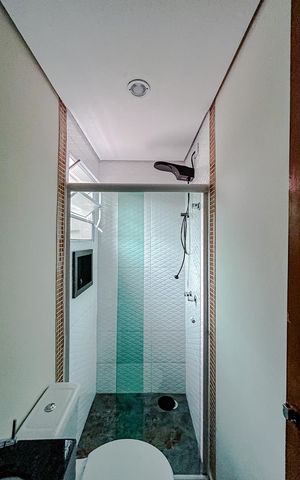 Casa de condomínio para alugar com 65m², 2 quartos e 2 vagasBanheiro da Suíte 2