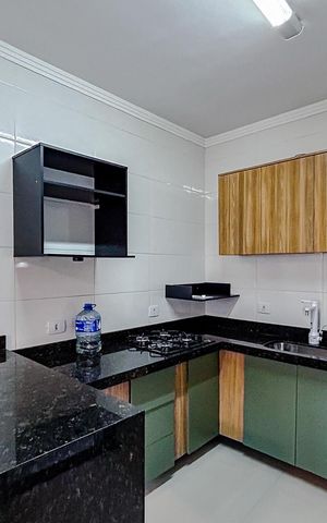 Casa de condomínio para alugar com 65m², 2 quartos e 2 vagasCozinha