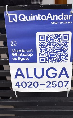Apartamento para alugar com 41m², 2 quartos e sem vagaInstalada a placa MVJT- 746 no dia 25/08/2026