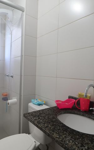 Apartamento à venda com 44m², 2 quartos e 1 vagaBanheiro 