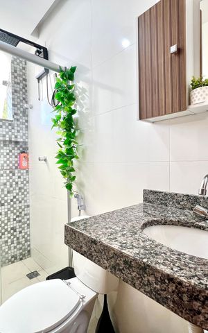 Casa à venda com 80m², 2 quartos e 1 vaga Casa à venda com 80m², 2 quartos e 1 vagaBanheiro Social