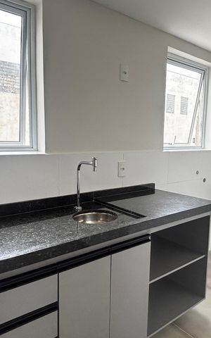 Studio para alugar com 51m², 1 quarto e 1 vaga Studio para alugar com 51m², 1 quarto e 1 vagaCozinha e Área de Serviço