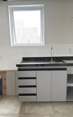 Studio para alugar com 51m², 1 quarto e 1 vaga Studio para alugar com 51m², 1 quarto e 1 vagaCozinha e Área de Serviço