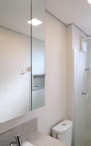 Apartamento para alugar com 70m², 2 quartos e 2 vagasBanheiro Social
