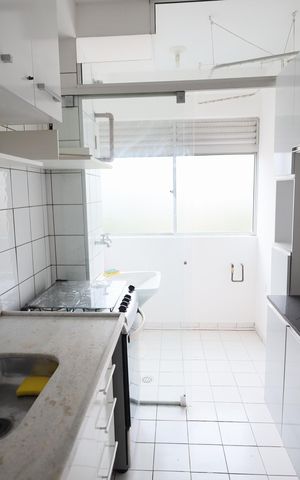 Apartamento à venda com 45m², 2 quartos e 1 vagaCozinha e Área de Serviço
