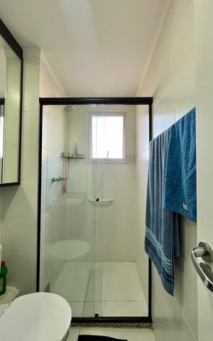 Apartamento à venda com 57m², 2 quartos e 1 vaga Apartamento à venda com 57m², 2 quartos e 1 vagaBanheiro da Suíte