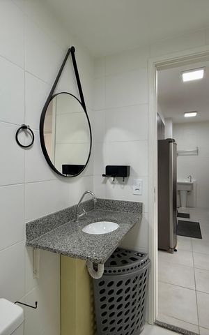 Apartamento para alugar com 35m², 2 quartos e sem vaga Apartamento para alugar com 35m², 2 quartos e sem vagaBanheiro