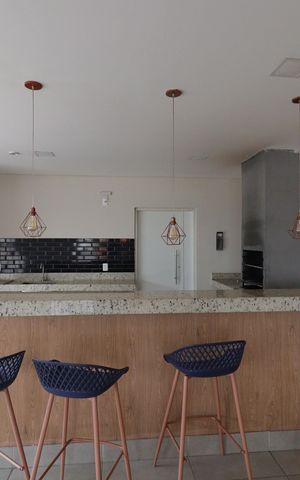 Apartamento para alugar com 43m², 2 quartos e 1 vagaÁrea comum - Salão de festas