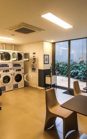 Studio para alugar com 25m², 1 quarto e sem vagaLavanderia