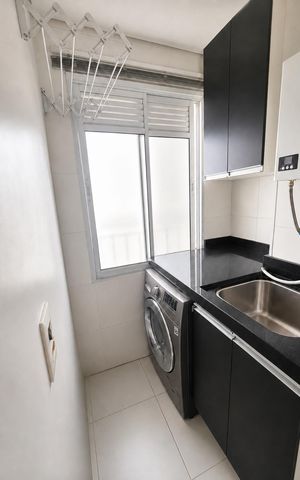 Apartamento à venda com 52m², 2 quartos e 1 vaga Apartamento à venda com 52m², 2 quartos e 1 vagaÁrea de serviço