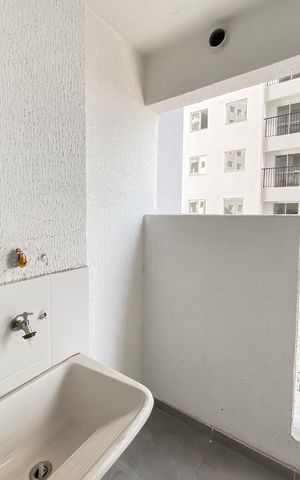 Apartamento para alugar com 40m², 2 quartos e sem vaga Apartamento para alugar com 40m², 2 quartos e sem vagaÁrea de Serviço