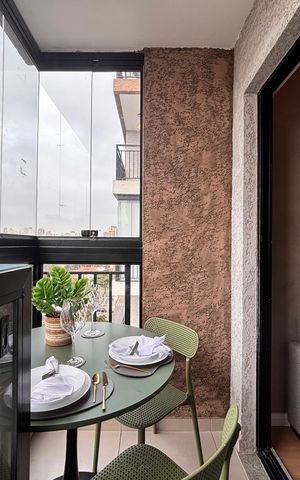 Apartamento para alugar com 25m², 1 quarto e sem vaga Apartamento para alugar com 25m², 1 quarto e sem vagaVaranda