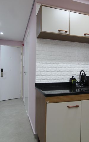 Studio à venda com 26m², 1 quarto e sem vagaCozinha