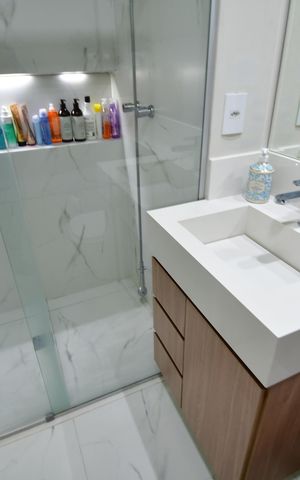 Apartamento para alugar com 108m², 3 quartos e 2 vagasBanheiro Social