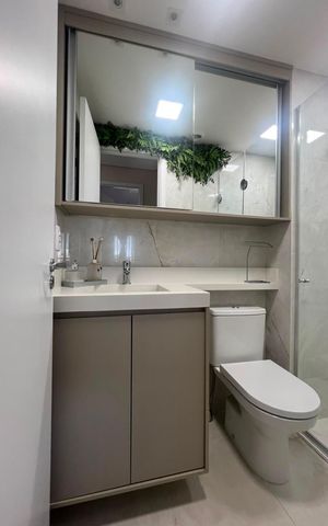 Apartamento à venda com 56m², 2 quartos e 1 vaga Apartamento à venda com 56m², 2 quartos e 1 vagaBanheiro social