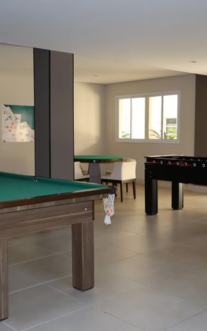 Apartamento à venda com 59m², 2 quartos e 1 vagaÁrea comum - Salão de jogos
