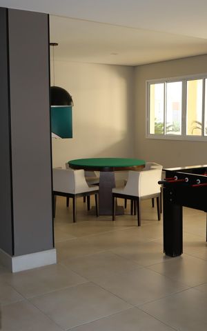 Apartamento à venda com 59m², 2 quartos e 1 vagaÁrea comum - Salão de jogos