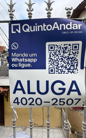Casa para alugar com 40m², 1 quarto e sem vaga Casa para alugar com 40m², 1 quarto e sem vagaPlaca