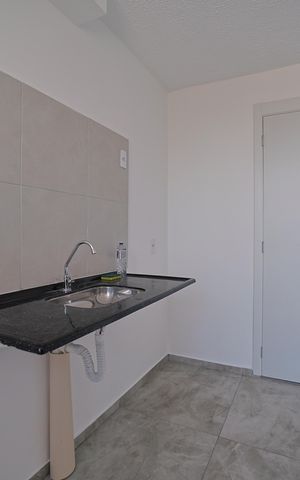 Apartamento para alugar com 39m², 2 quartos e 1 vagaCozinha e Área de Serviço
