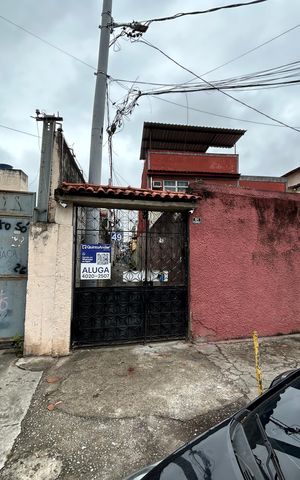 Casa para alugar com 60m², 1 quarto e sem vagaFachada + placa