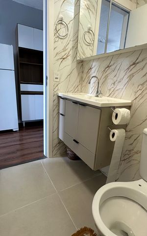 Apartamento para alugar com 24m², 1 quarto e sem vaga Apartamento para alugar com 24m², 1 quarto e sem vagaBanheiro