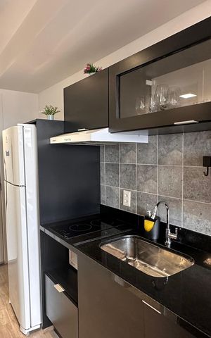 Studio à venda com 26m², 1 quarto e sem vaga