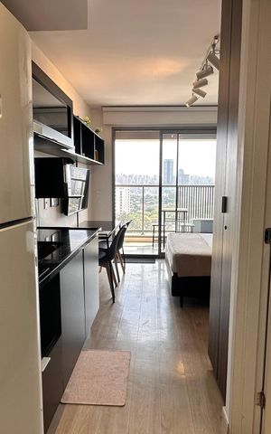 Studio à venda com 26m², 1 quarto e sem vaga