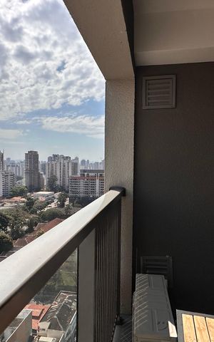 Studio à venda com 26m², 1 quarto e sem vaga
