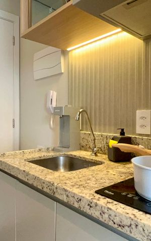 Studio para alugar com 25m², 1 quarto e sem vaga Studio para alugar com 25m², 1 quarto e sem vagaCozinha
