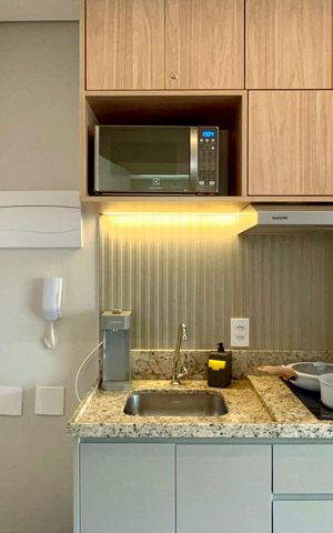 Studio para alugar com 25m², 1 quarto e sem vaga Studio para alugar com 25m², 1 quarto e sem vagaCozinha