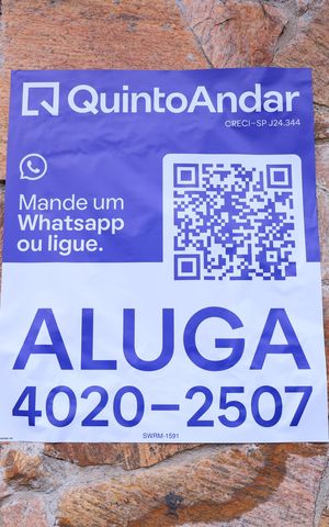 Apartamento para alugar com 47m², 2 quartos e 1 vagaPlaca GRANDE instalada na fachada do condomínio, dia 11.08.2026 - Código SWRM-1591